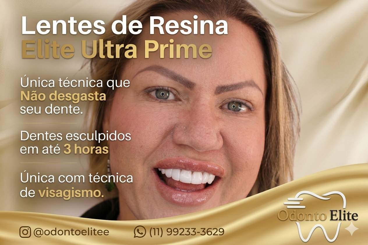 Tratamento estético dental realizado na clínica